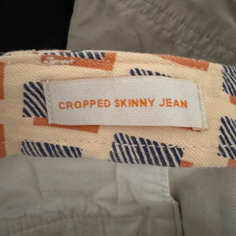 Tory Burch Ankle & Cropped Jeans - Orange and Black - Picture 7 of 8